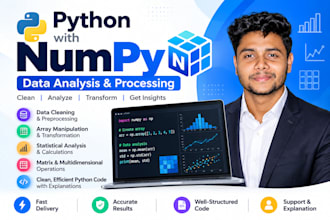 do python numpy data analysis and data processing