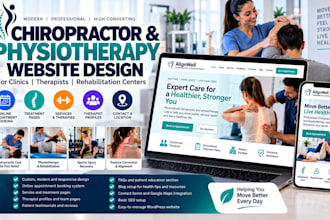 build a high converting chiropractor and physiotherapy website