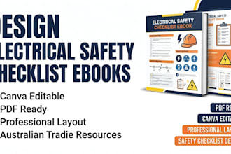 design an electrical safety checklist ebook for australian electricians