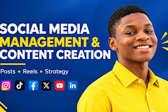 social media management social media marketing  manager