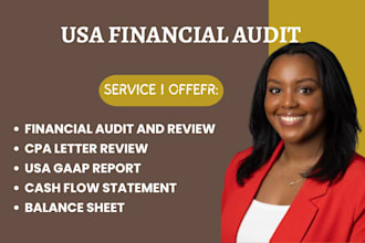provide CPA audit, review, financial statements and audit report services