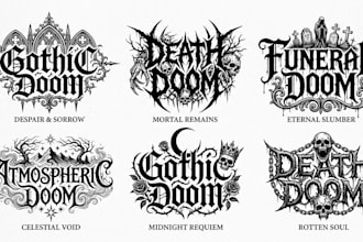 do gothic doom death doom funeral doom atmospheric doom logo