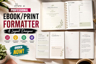design journal, workbook, planner, notebook, canva ebook layout design