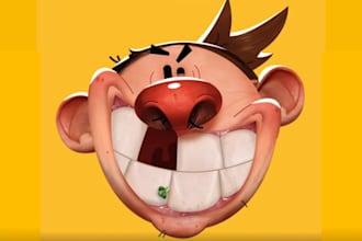 design and draw 2d character design and concept art for your game