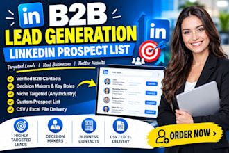 b2b lead generation business leads linkedin prospect list