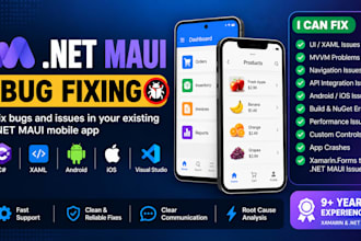 fix bugs and issues in your dotnet maui mobile app
