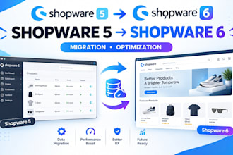 do migration from shopware 5 to shopware 6 optimize shopware 6