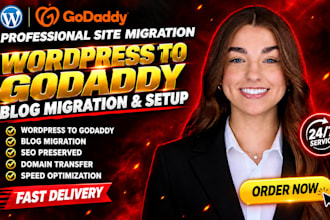 build godaddy business website, godaddy blog, wordpress to godaddy blog website