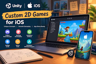 create and publish multiple 2d unity games for IOS