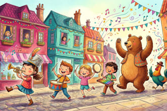 children story book illustration children story children story book illustration