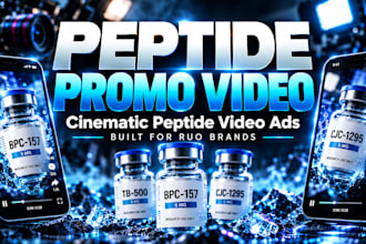 create peptide promo video, peptide video ads for peptide ads and marketing