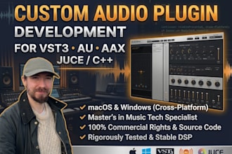 develop a custom audio plugin for vst3 au