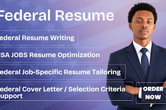 write an ats optimized federal resume for usajobs and government jobs