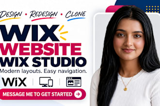 redesign, design, clone wix website, wix studio, wix website development