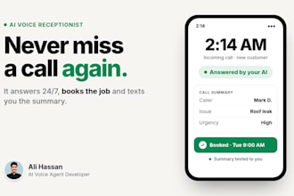build an ai voice receptionist that answers calls and books appointments