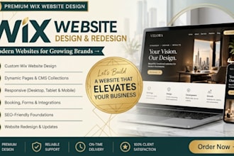 design luxury wix website, wix consultant website, dynamic pages, redesign wix