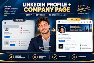 setup and optimize your linkedin profile and company page