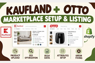 setup optimize kaufland otto product listings SEO bulk product data upload