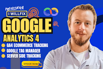setup, fix google analytics 4, ga4, ecommerce tracking, serverside tracking, gtm