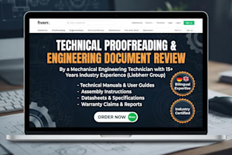 do technical proofreading and engineering document review