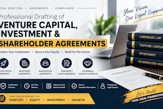 draft venture capital, investment and shareholder agreements