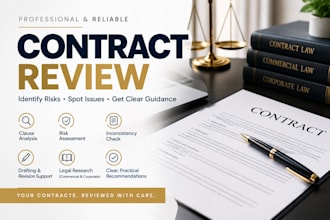 professionally review your contract and identify legal risks and issues