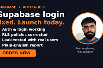 fix supabase auth and rls errors so your lovable app can launch