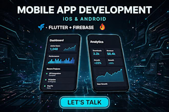 develop modern flutter android and ios app with firebase
