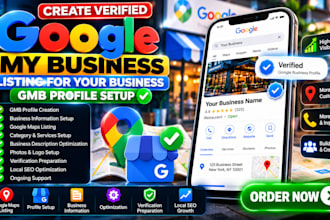 create verified google my business listing for any business gmb profile setup