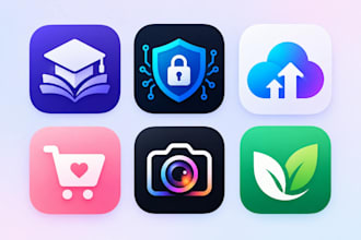 design modern and attractive app icon logo