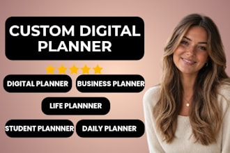 design a custom planner, journal, printable or digital planner