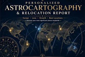 create your personalized worldwide astrocartography report