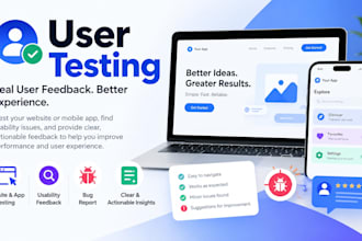 user test your website and app with full user feedback