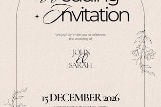 design a custom canva invitation for any occassion