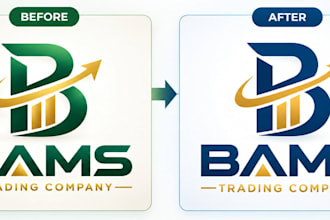 vectorize, redraw and fix your ai generated logo