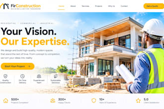 build wix property development website construction building wix company website
