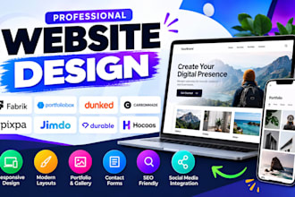 create fabrik portfoliobox dunked carbonmade pixpa  jimdo durable hocoos website