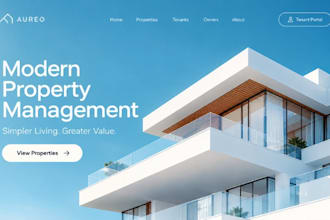 build squarespace property management company website tenant portal rent website