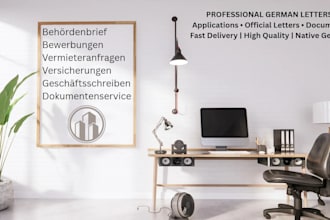 create professional german letters and documents