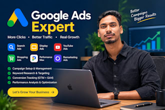 be your google ads specialist to manage adwords and PPC campaigns