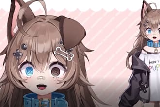 design and rigging live2d vtuber model