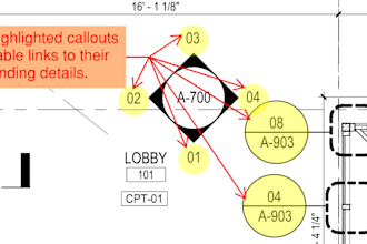 turn your architectural PDF drawings into smart, clickable, scroll free pdfs