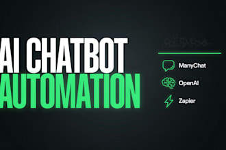 build ai chatbot automation with manychat and zapier