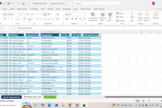 do microsoft excel data entry, data cleaning and data analysis