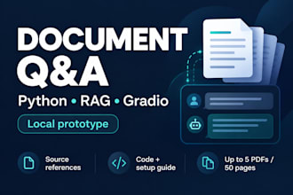 build a document q and a chatbot with python and rag