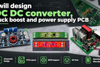 design dc dc converter buck boost and power supply pcb