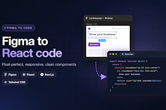 convert figma to react nextjs or html with tailwind css