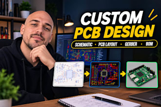 design professional pcb layout, schematic and gerber files
