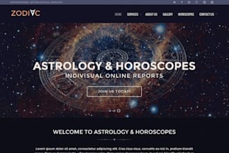 wix astrology website squarespace horoscope website psychic spiritual website