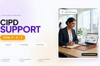 do cipd level 3, 5 and 7 HR study support, proofreading, guidance